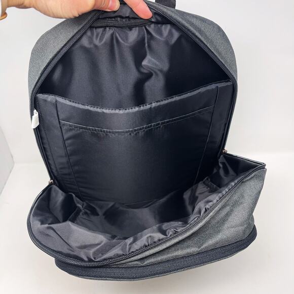 New Case Logic Laptop Backpack Charcoal Heather Gray Travel Business School - Picture 3 of 8